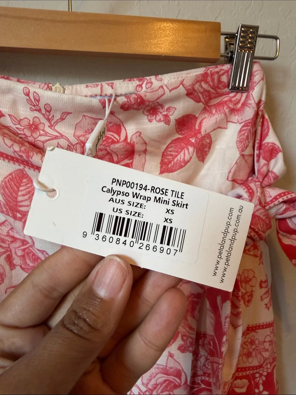 NWT Petal + Pup Calypso Rose Wrap Mini Skirt XS